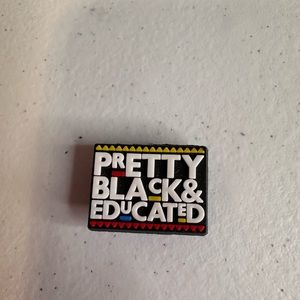 Pretty Black and Educated croc charm